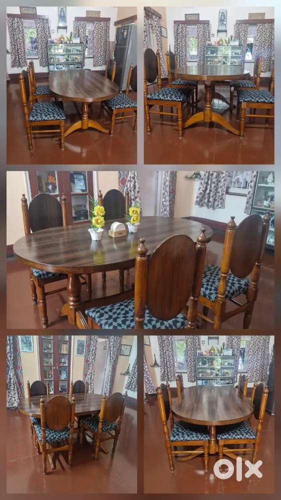 Teak wood matt finish excellent look 4 seater Dining Table