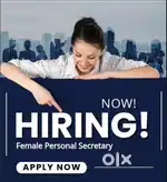 Female For Personal Secretary Freshers & Experienced