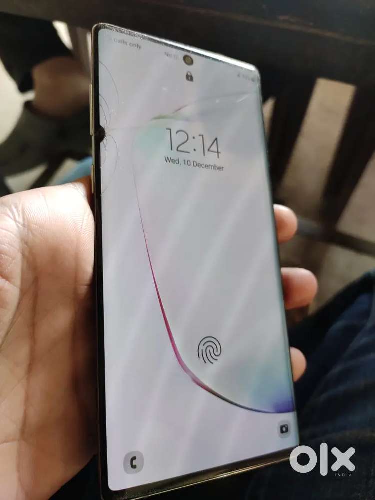 Samsung Note 10 Front Nd Back Crack With Small Dot 8/256 With S Pen