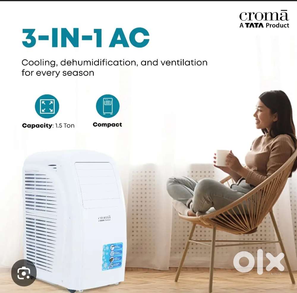 URGENT SELL NEW UNSED PACKED CROMA 1.5 TN PORTABLE AC