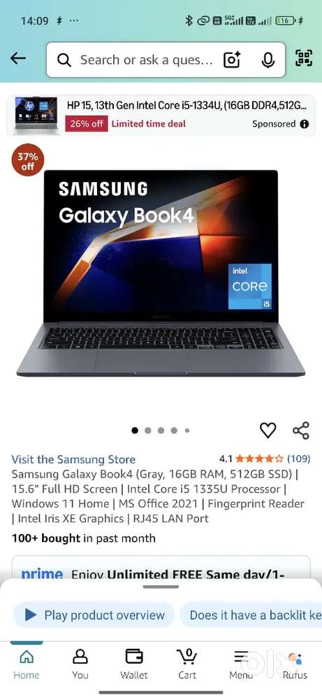 Samsung Book 4 Metal I5 13th Gen