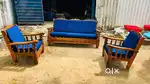 Wooden sofa set sale New Sofa set @ Wooden sofa  Set4 5er