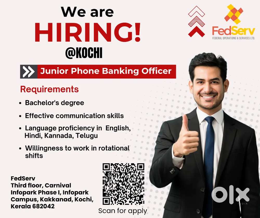 Junior phone banking officer