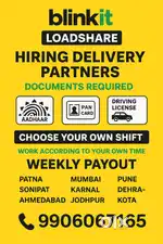 We are Hiring Delivery Partners for Blinkit! ‍️   Weekly Payout