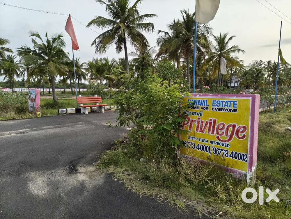 On ECR road side plots for sale just 13 lakhs at mahabalipuram