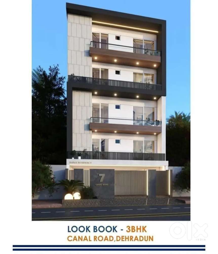 3 bhk flat canal road near Shivalik appartment