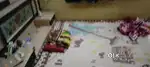 Double bed wooden