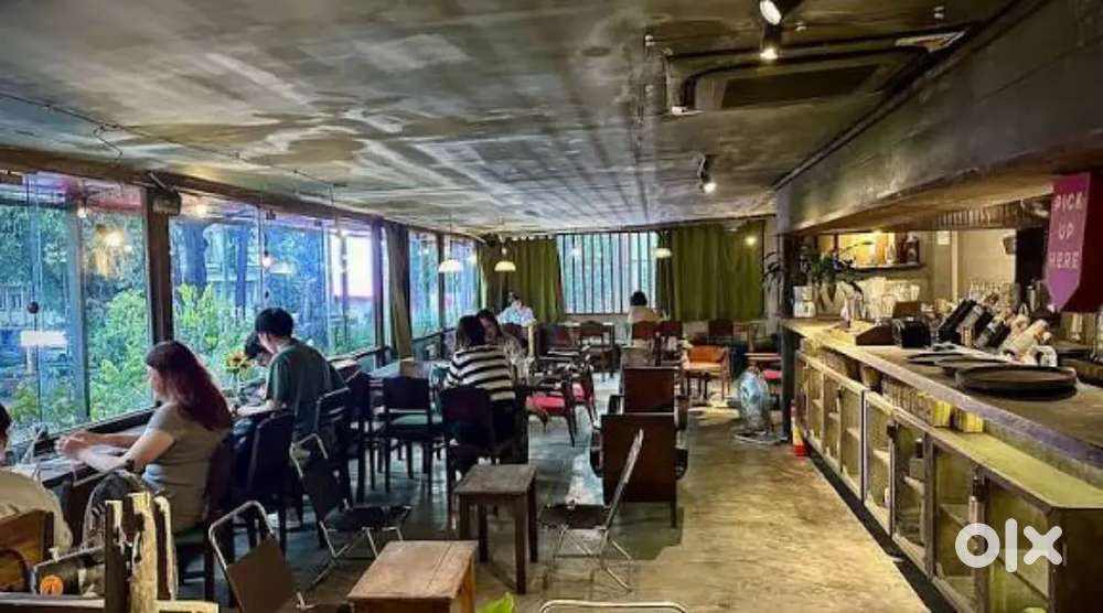Kids play ground and cafe staffs