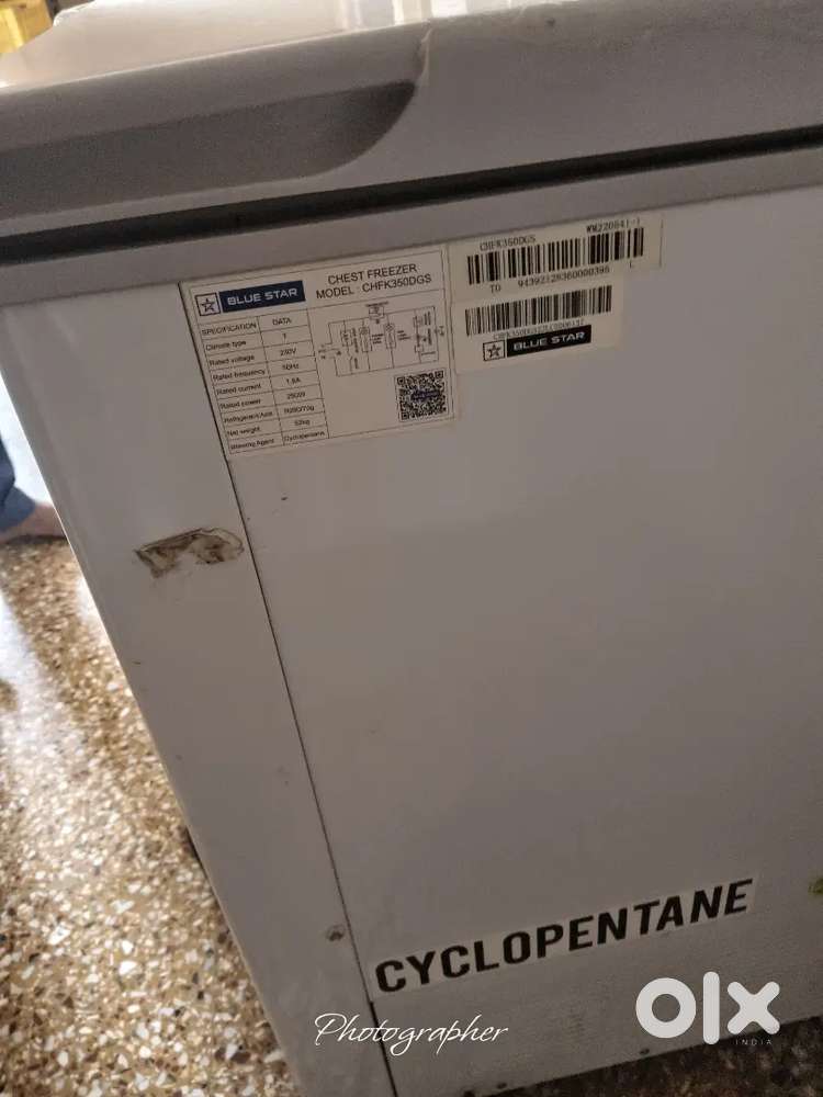 Blue star  chfk350dgs cooler cum freezar