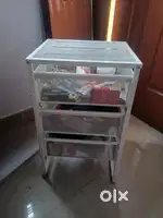 Ikea Bedside table and Aristocrat Trolley Bag