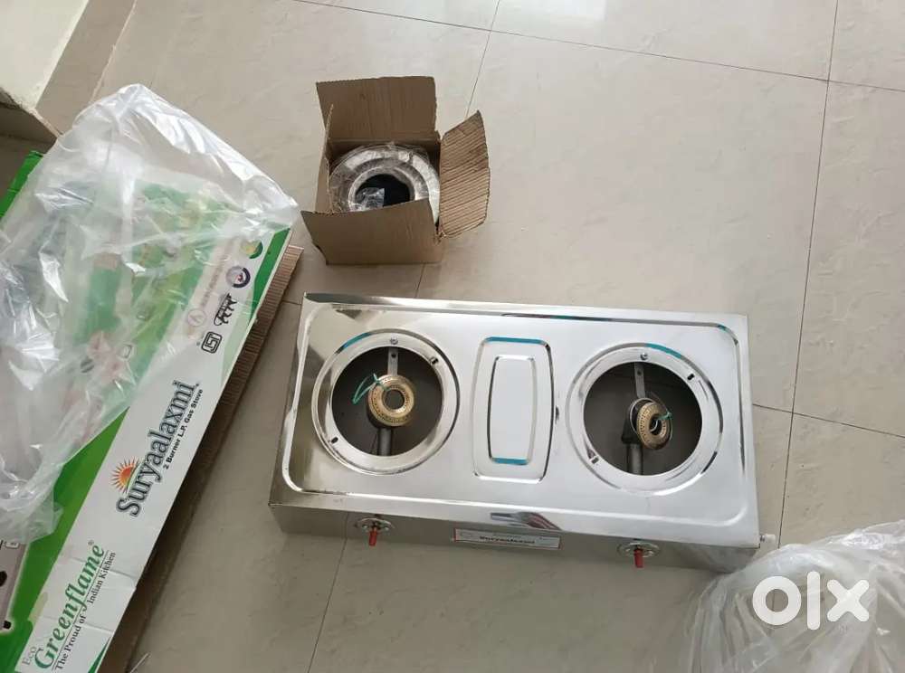 Brand New Indane 2-Burner Gas Stove – Unused & in Perfect Condition