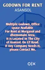 3000sqft godown available for rent at murgasol, Asansol