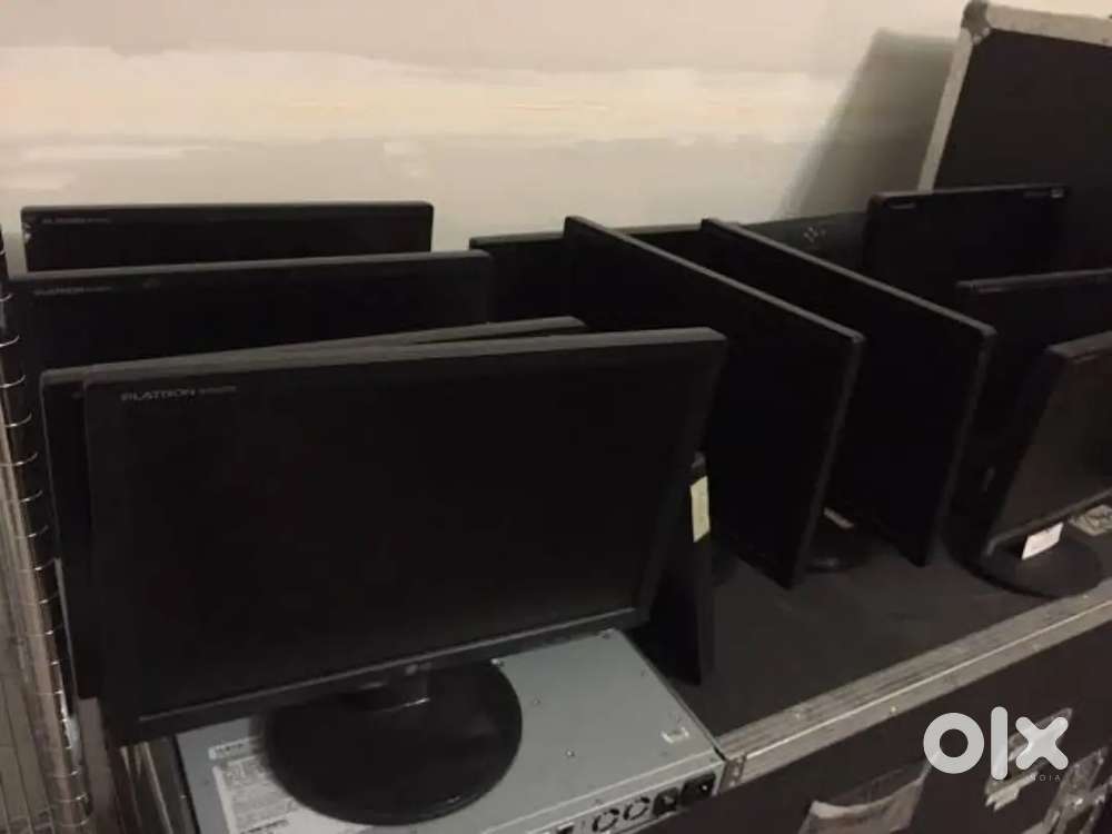 19inch LCD branded monitors in good working condition with checking