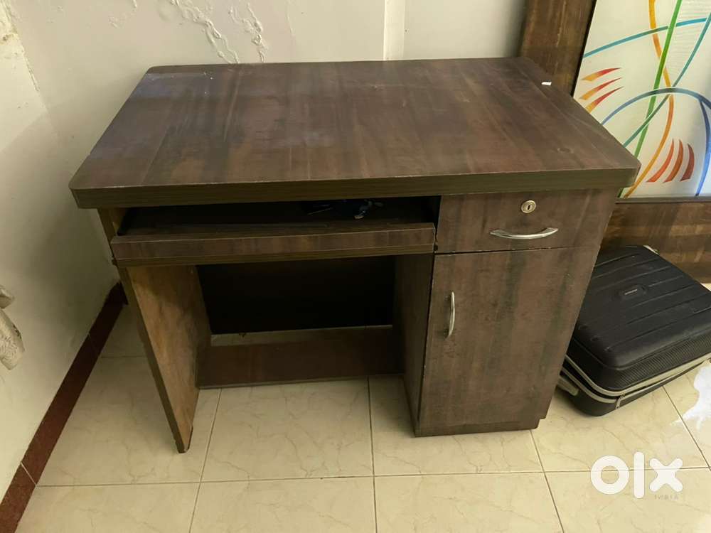 Wooden Study / Computer Table with Storage – Great Condition