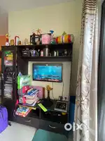Well build modular tv unit, dining table, wardrobe, sagwan bed