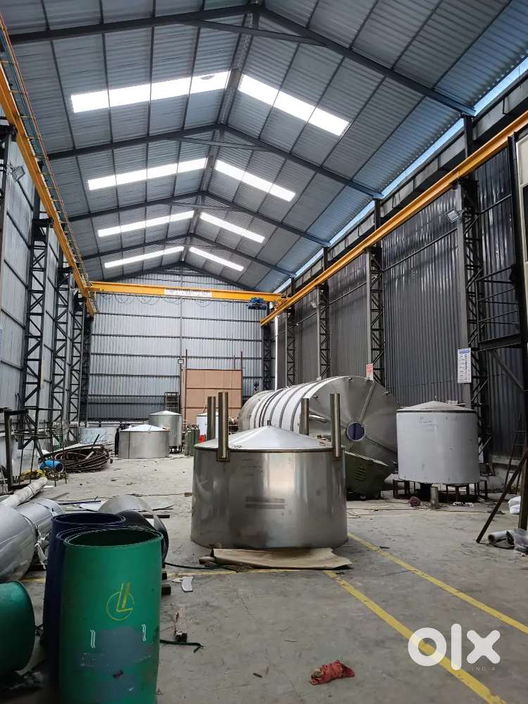 For Rent 5 Ton Crane Industrial Shed 5000 Sq.ft. @ Chikhali available