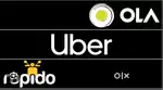 Uber ola rapdio car auto bike taxi attachment
