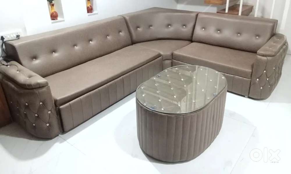 New Premium Quality Sofa cum Bed With Teapoy