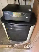 Sparingly used microtek inverter with batteries and trolley