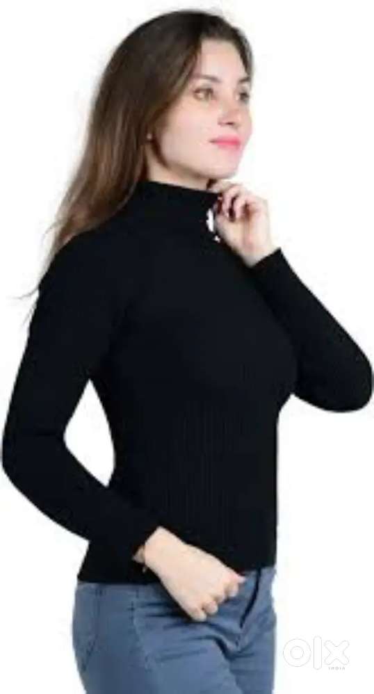 Round neck high neck