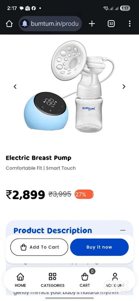 Electric Breast feeding pump