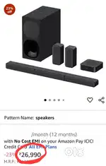 Sony HT-S40R Real 5.1ch Dolby Audio Soundbar for TV with Subwoofer