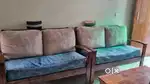 4.5 yr old 6 seater sheesham wood sofa set
