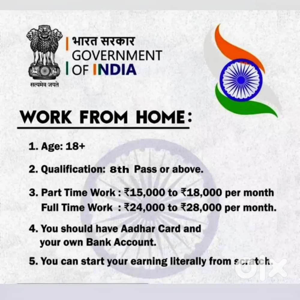 Work from home goverment project