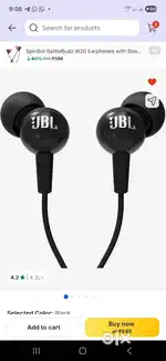 Jbl c 150 si earphone