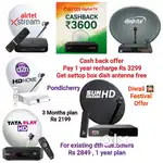 AIRTEL DTH ! TATÀ ! SUNDIRECT ! PLÀY ! DISHTV ! VIDEOCON D2H ! LED TV