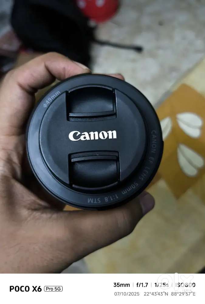 Canon EF 50 mm f/1.8 STM Standard Prime Lens (Black, 50
mm)