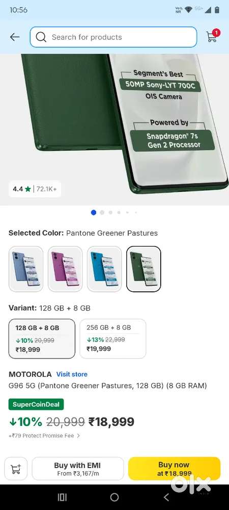 Moto g96 5G Just One Day Old