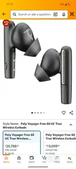 Poly brand new earbuds 16 hours talk time