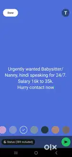 Urgently wanted Nanny/babysitters for immediate joining