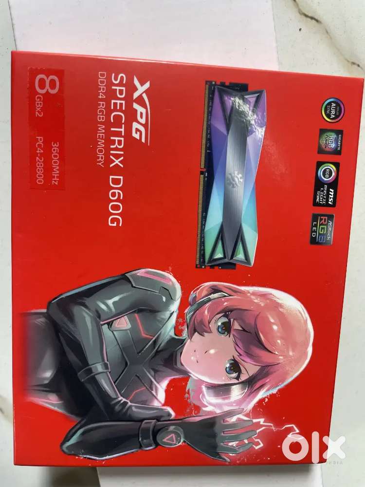 ADATA XPG SPECTRIX D60G RGB 16GB (2x8GB) 3600MHz