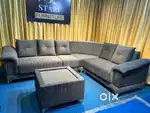L SHAPE SOFA WITH STRIPE MODEL AT STARF FURNITURE @BEST PRICE