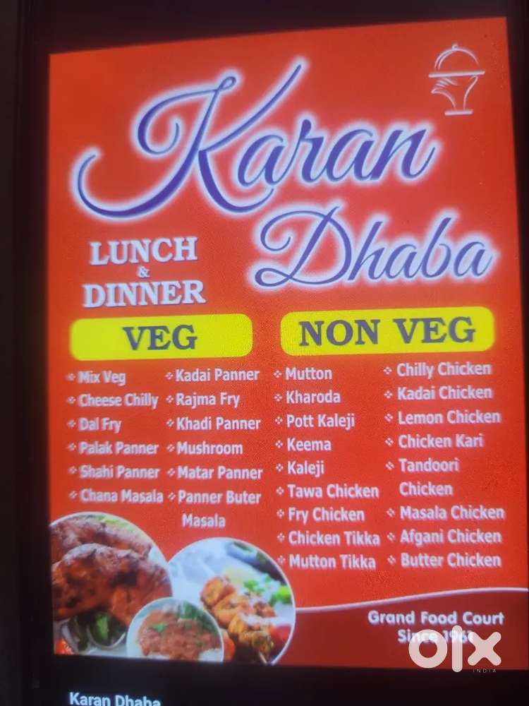 Want tandoor chef good all types of roti in pathankot karan dabha