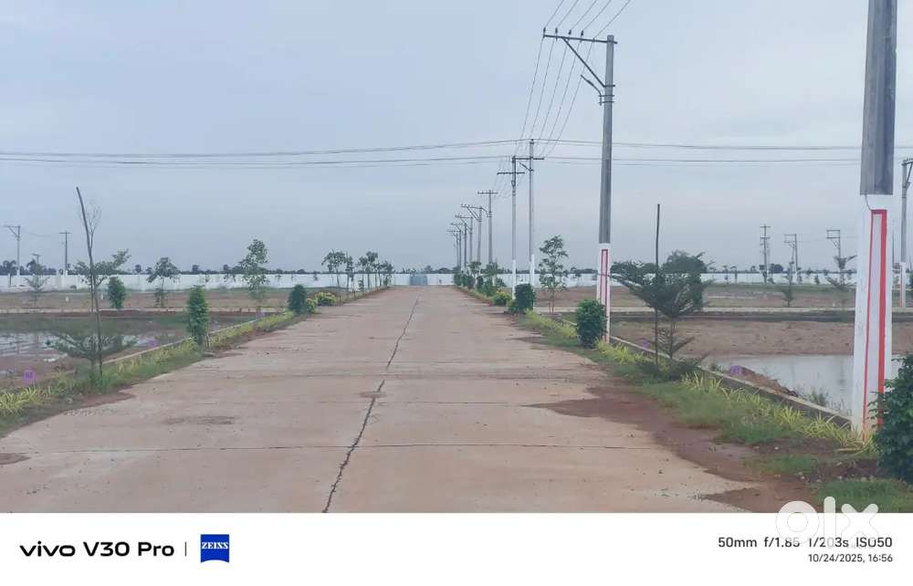 Plot for sale siri garden excation sreekaram Nuda reara approved layou