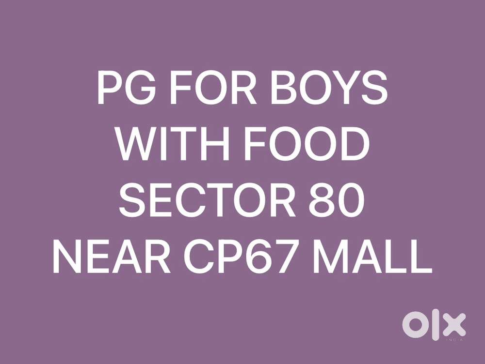 PG FOR BOYS WITH FOOD SECTOR 80