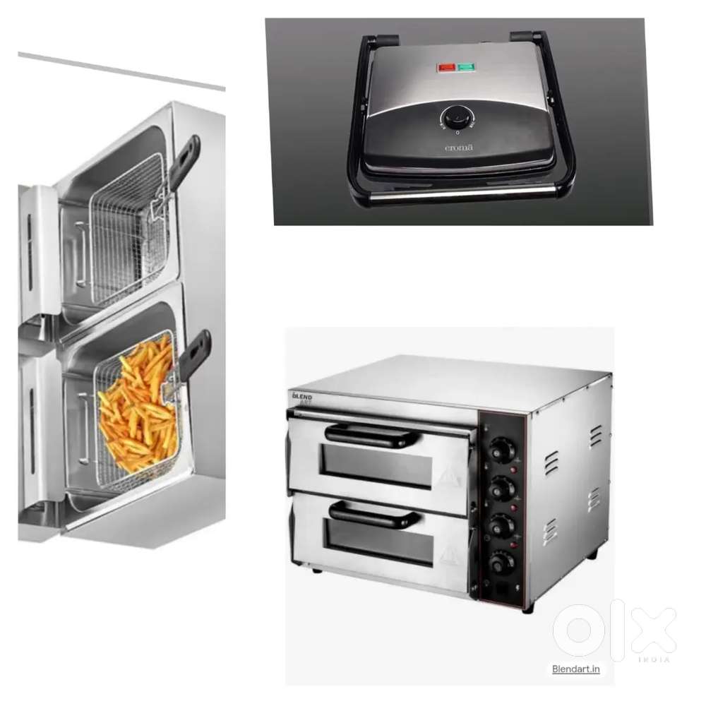 Double pizza oven + Fryer + Griller