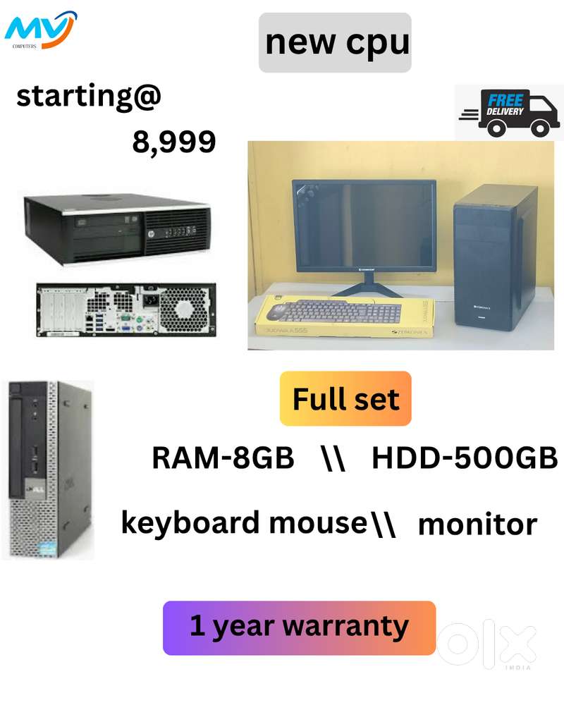 New Desktop Laptop CPU Full Set i3-i5-i7 Available @ Low Price