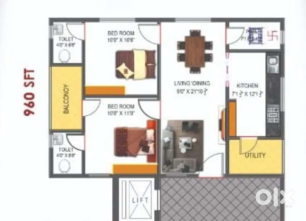 Pendurthi , Saripalli 2 BHK With SBI Home loan