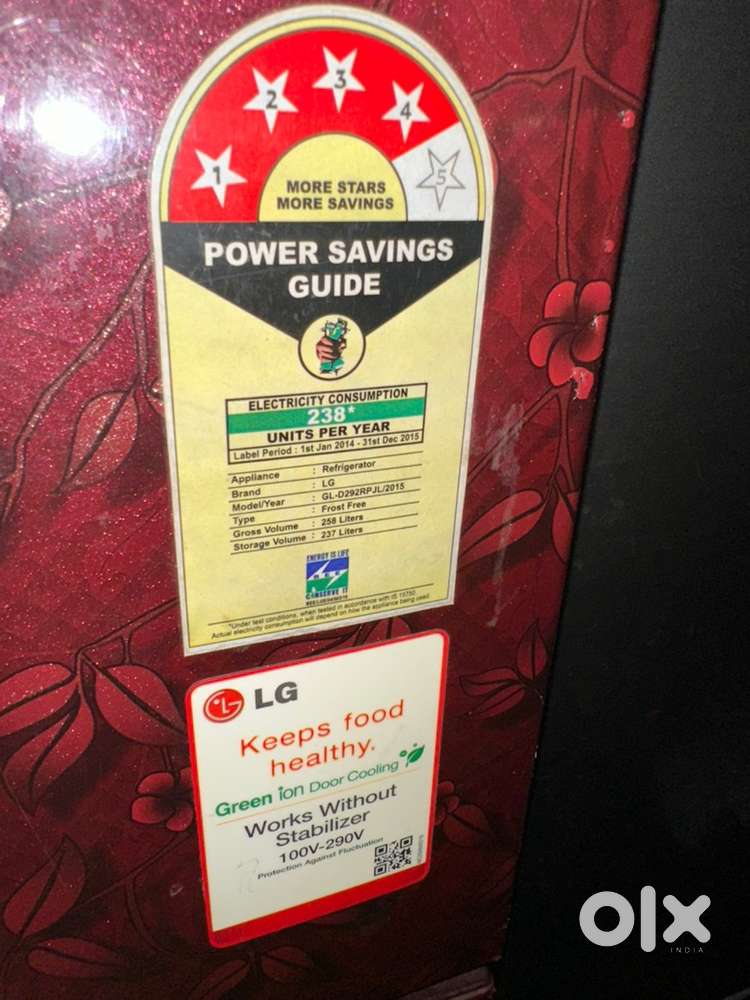 LG-Smart inverter fridge, 260 litre