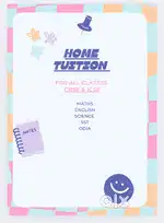 HOME TUITION CBSE AND ICSE ALL CLASSES