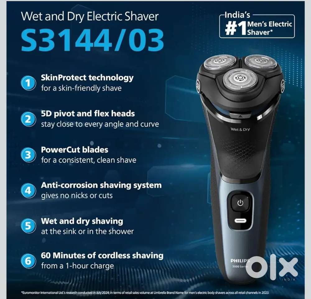 Philips aqua 2 in one trimmer wet and dry