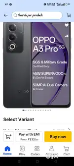 Oppo a3 pro 5g.8/128