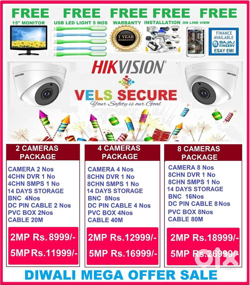 OFFER OF           HIKVISION CCTV CAMERA 2MP   DAY & NIGHT     VISION