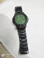 ADAM PLANETS BLACK STEEL SHINING WATCH