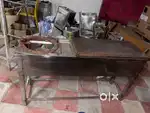 Dosa Bhatti with Burner, stainless steel