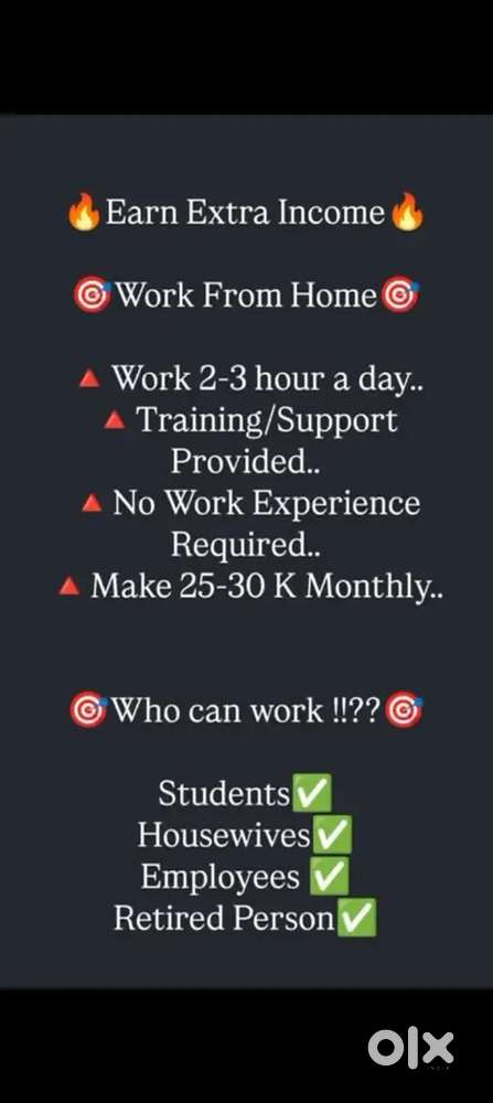Work form home 2 se 3 grante Kam Kar ke aap 500 se 2000  kama sakte ho